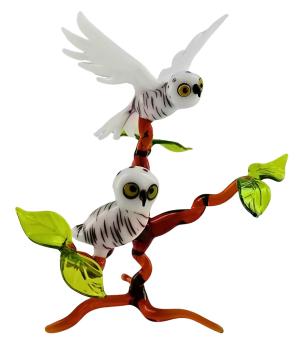 Preview: 2 Blaumeisen auf Ast mit Katze, stehend